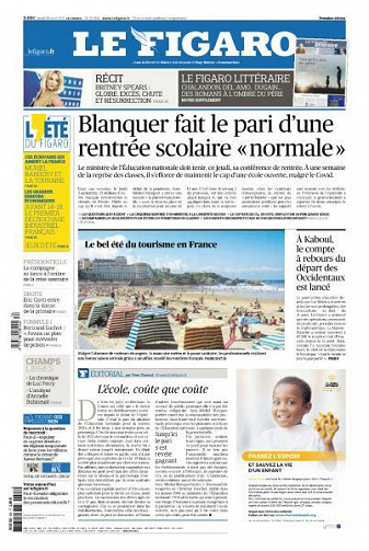 Le Figaro du Jeudi 26 Août 2021