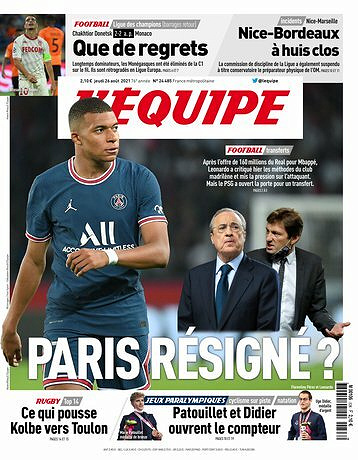 L’equipe du Jeudi 26 Août 2021