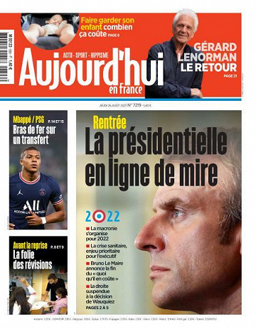 Aujourd’hui en France - 26 Août 2021