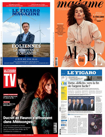Pack Le Figaro et ses 3 suppléments - Vendredi 27 Août 2021