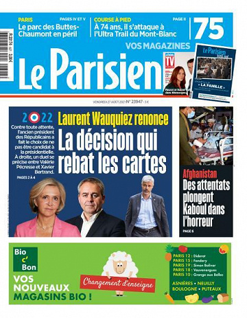 Le Parisien du Vendredi 27 Août 2021