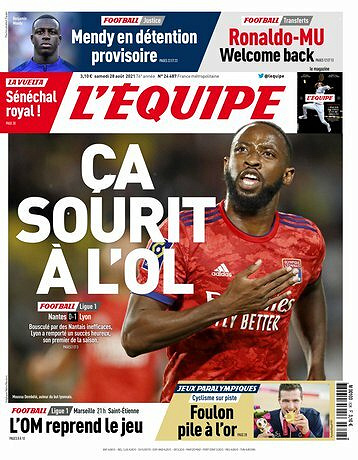 L’equipe du Samedi 28 Août 2021