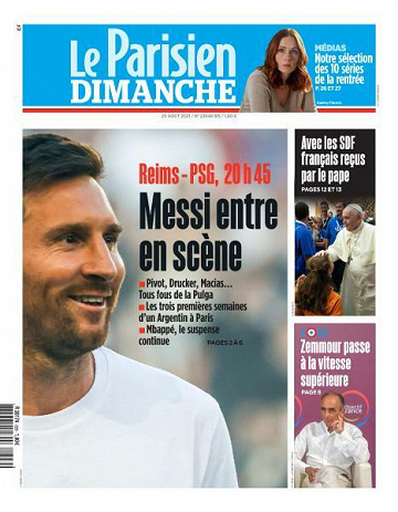 Le Parisien du Dimanche 29 Août 2021