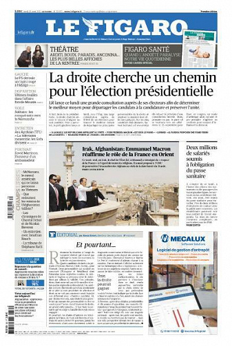 Le Figaro du Lundi 30 Août 2021