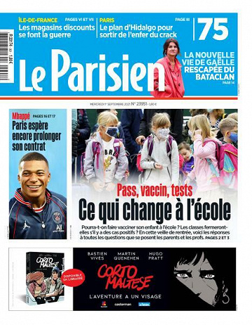 Le Parisien du Mercredi 1er Septembre 2021
