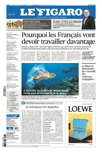 Le Figaro du Vendredi 3 Septembre 2021