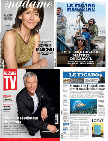 Pack Le Figaro et ses 3 suppléments - Vendredi 3 Septembre 2021