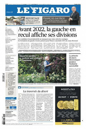 Le Figaro du Samedi 4 et Dimanche 5 Septembre 2021