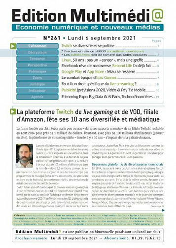 Édition Multimédia - 6 Septembre 2021
