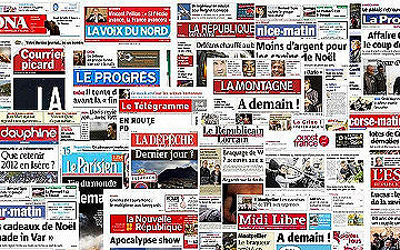 Pack Journaux francais du Lundi 6 Septembre 2021