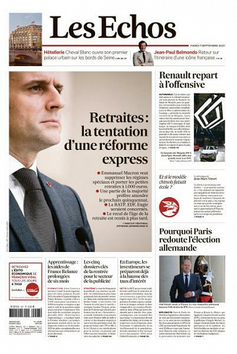 Les Echos du Mardi 7 Septembre 2021