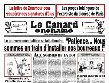 Le Canard enchaîné - 08 Septembre 2021