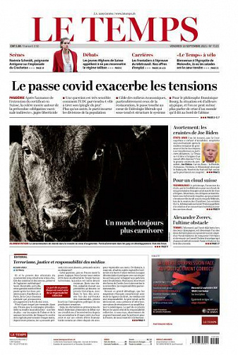 Le Temps - 10 Septembre 2021
