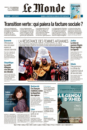 Le Monde du Dimanche 12 et Lundi 13 Septembre 2021