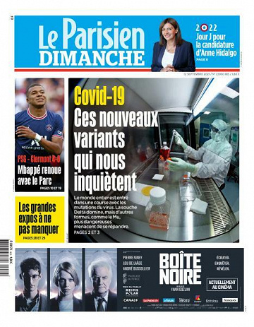Le Parisien du Dimanche 12 Septembre 2021