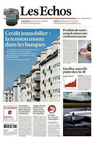 Les Echos du Lundi 13 Septembre 2021