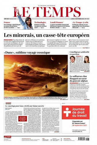 Le Temps - 13 Septembre 2021
