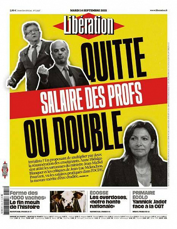 Libération du Mardi 14 Septembre 2021