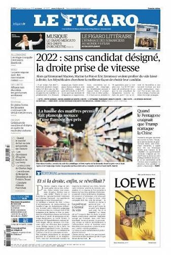Le Figaro du Jeudi 16 Septembre 2021