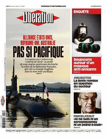 Libération du Vendredi 17 Septembre 2021
