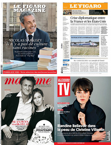 Pack Le Figaro et ses 3 suppléments - Vendredi 17 Septembre 2021