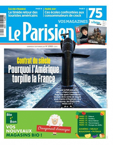 Le Parisien du Vendredi 17 Septembre 2021