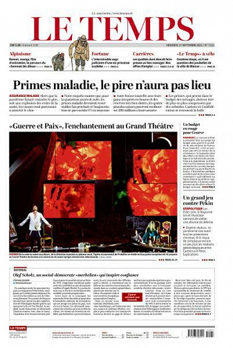 Le Temps - 17 Septembre 2021