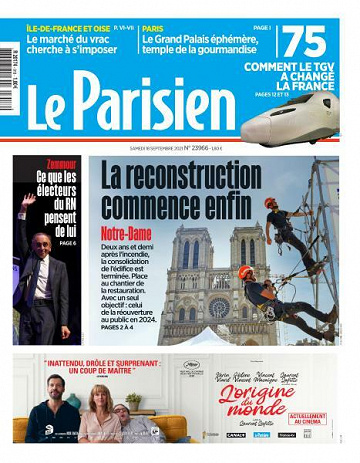 Le Parisien du Samedi 18 Septembre 2021