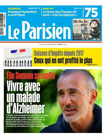 Le Parisien du Mardi 21 Septembre 2021