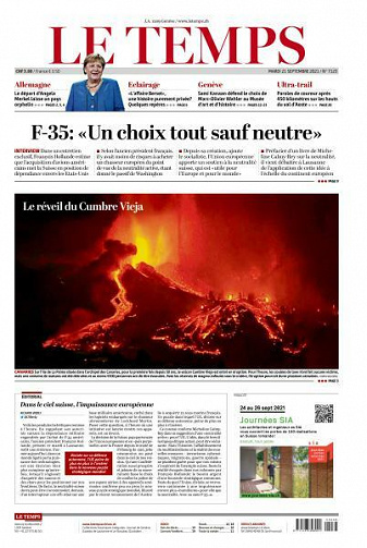 Le Temps - 21 Septembre 2021