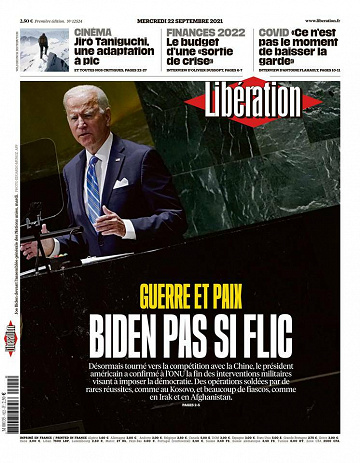 Libération du Mercredi 22 Septembre 2021