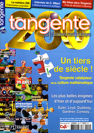 Tangente N 200 juillet-aout 2021 + SUPPLEMENT