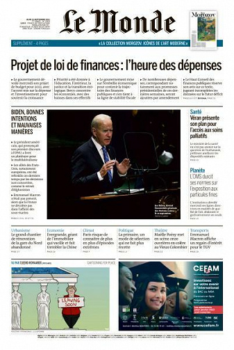 Le Monde du Jeudi 23 Septembre 2021