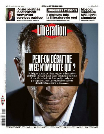 Libération du Jeudi 23 Septembre 2021