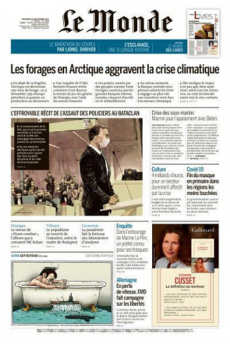 Le Monde du Vendredi 24 Septembre 2021