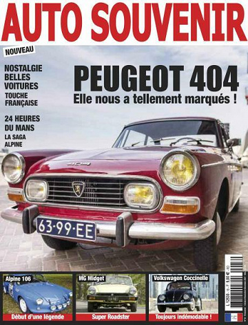 Auto Souvenir - Octobre-Décembre 2021