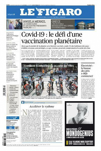 Le Figaro du Vendredi 24 Septembre 2021