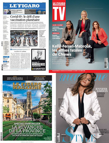 Pack Le Figaro et ses 3 suppléments - Vendredi 24 Septembre 2021