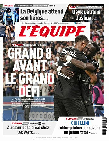 L’equipe du Dimanche 26 Septembre 2021