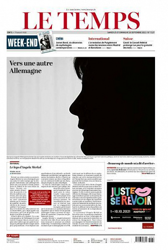 Le Temps - 25-26 Septembre 2021