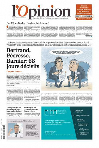L’Opinion - 27 Septembre 2021