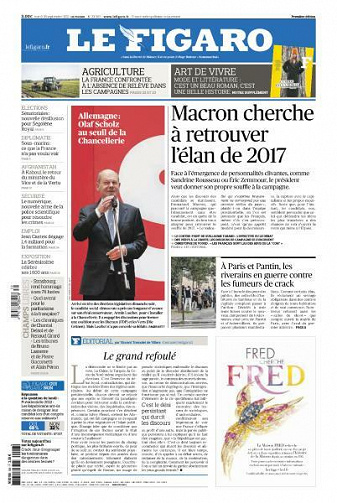 Le Figaro du Mardi 28 Septembre 2021
