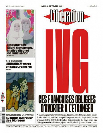 Libération du Mardi 28 Septembre 2021