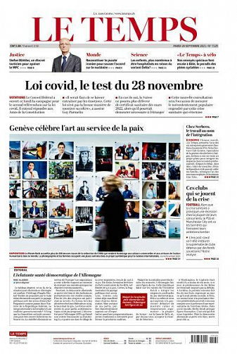 Le Temps - 28 Septembre 2021