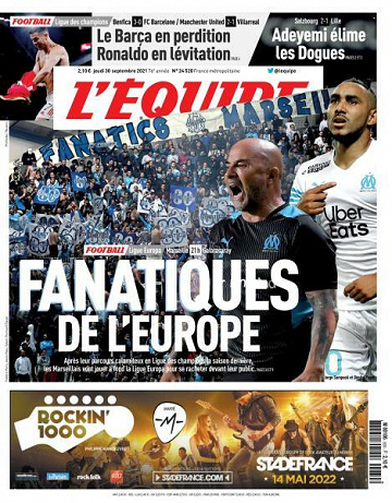 L’equipe du Jeudi 30 Septembre 2021