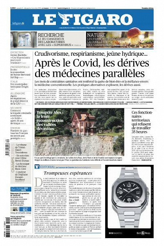 Le Figaro du Samedi 2 et Dimanche 3 Octobre 2021
