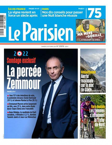 Le Parisien du Samedi 2 Octobre 2021