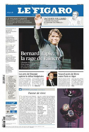 Le Figaro du Lundi 4 Octobre 2021