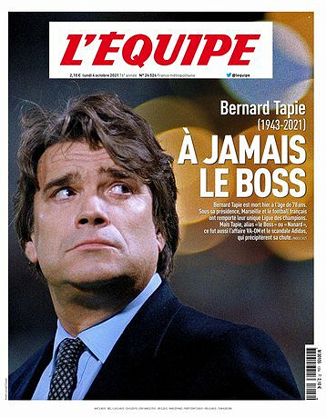 L’equipe du Lundi 4 Octobre 2021