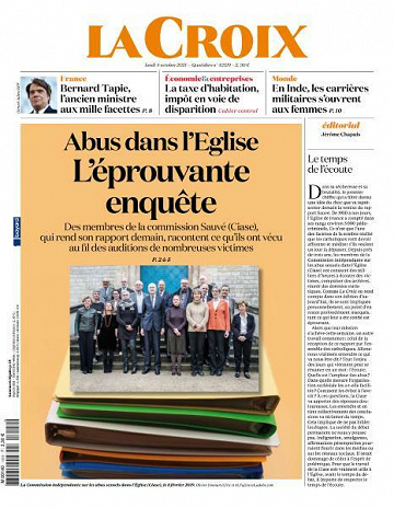 La Croix - 4 Octobre 2021